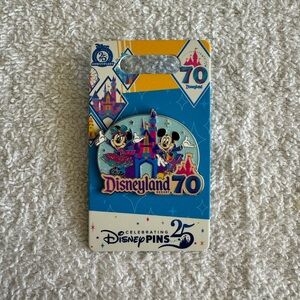 Disney Disneyland Resort 70th Anniversary Pin with Mickey & Minnie Mouse